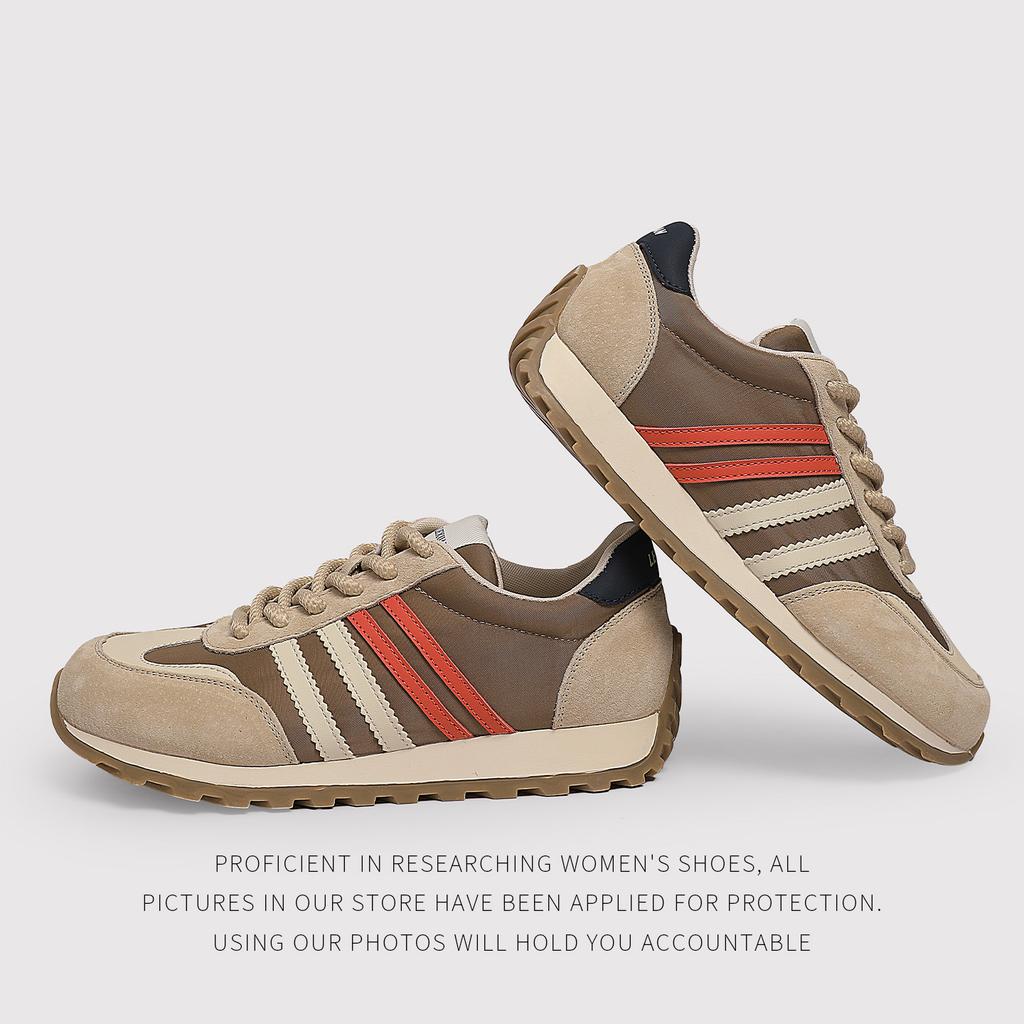 Color Matching Forrest Gump Women'S Shoes Spring And Autumn Lightweight Breathable Non-Slip Waffle Casual Sports Shoes Women
