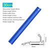 Hand Protective Ruler Nonslip Ruler Wood Cutting Straight Ruler Woodworking Tool
