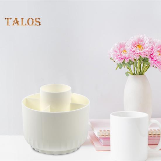 1/2 buc. Organizator de birou rotativ la 360 de grade Suport de stilou robust pentru desktop 5 sloturi Baza anti-alunecare Depozitare la birou Organizator de creion care economisește spațiu