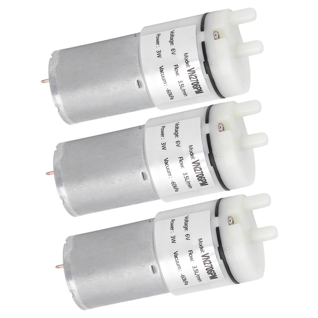 3 Stück Mikro-Wasserpumpe Mini Tauchmotor Aquarium Luftzubehör DC6V VN2706PM