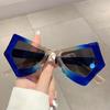 2023 Trendy Cat Eye Anti-Blue Light Butterfly Glasses with Irregular Large Frame