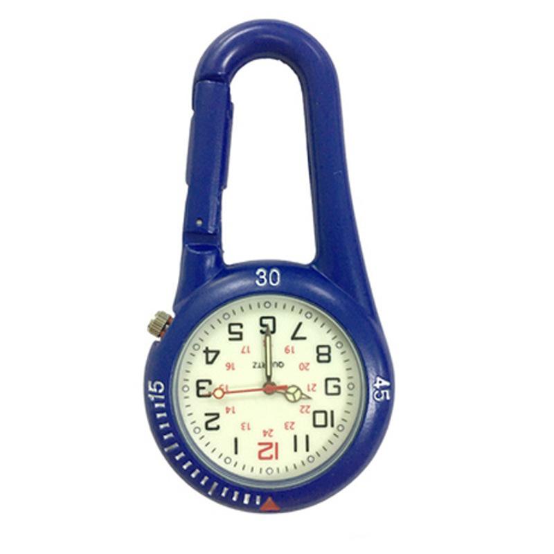 שעון קרבינר חיצוני זוהר: שעון כיס או תרמיל נוח לקשישים ולסטודנטים