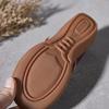 Johnature Vintage Flower Colour Wedges Sandals Genuine Leather Handmade Ethnic Style Comfortable Women Shoes