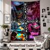 Arazzo da Parete con Nome e Testo Personalizzati, Arazzo Decorativo Poppy Playtime per Camera da Letto