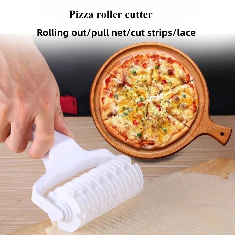 Pizza Roller Knife Pie Slicer Mold Pastry Embossing Lattice Dough Cutter Plastic Pizza Pie Cutter Wheel Baking Kitchen Gadgets