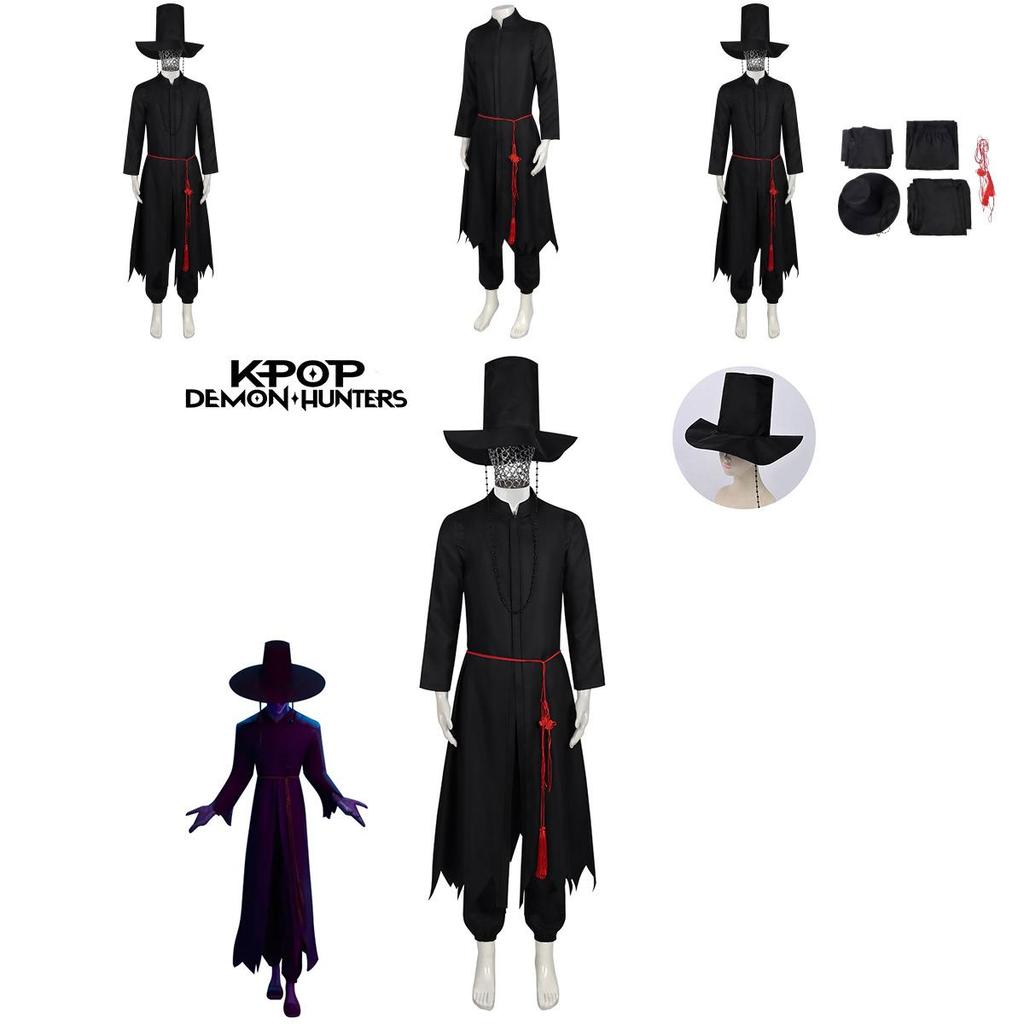 Kpop Demon Hunters Demon Girl Group Cosplay Costume With Polyester Fabric For Anime Role Play