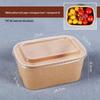 ZISIZ Kraft Paper Food Container with Lid