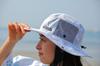 Standard Surf Hat Standard Hat TM1005 Unisex Hat FREE SIZE [Tabarua] UPF50+ (TROPICAL WHITE, 61.0 Cm)