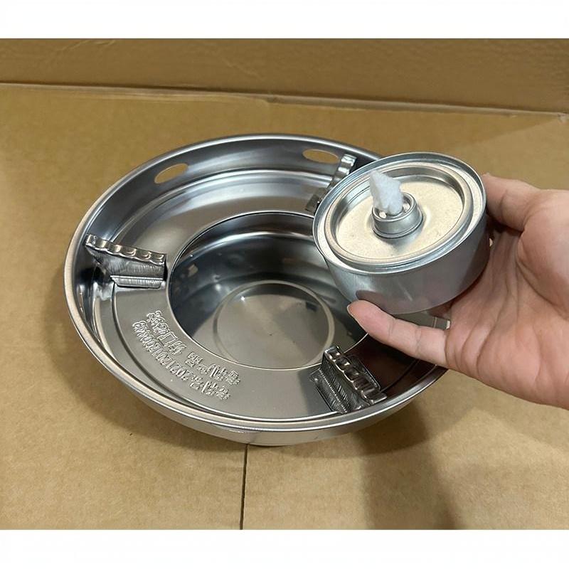 Portable Stainless Steel Alcohol Stove With Temperature Control Camping Stove Picnic Cooking Durable Structure