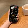 Celestial Zodiac Astrology Gold Stars Pattern Art Film Aesthetic Protective Shockproof Bumper Phone Case Cover For iPhone 14 15 16 Pro Max Plus