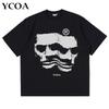 Mens Tshirt 100 Cotton Gothic Oversized Korean Summer Y2k Tops Hip Hop Vintage Streetwear Short Sleeve Tees Graphic Clothing