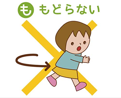 Illustrated Panel Board [Okashimochi] Fire Evacuation Practices, Disaster Prevention, Evacuation Drills, Ready to Use, Indoor/Outdoor Use