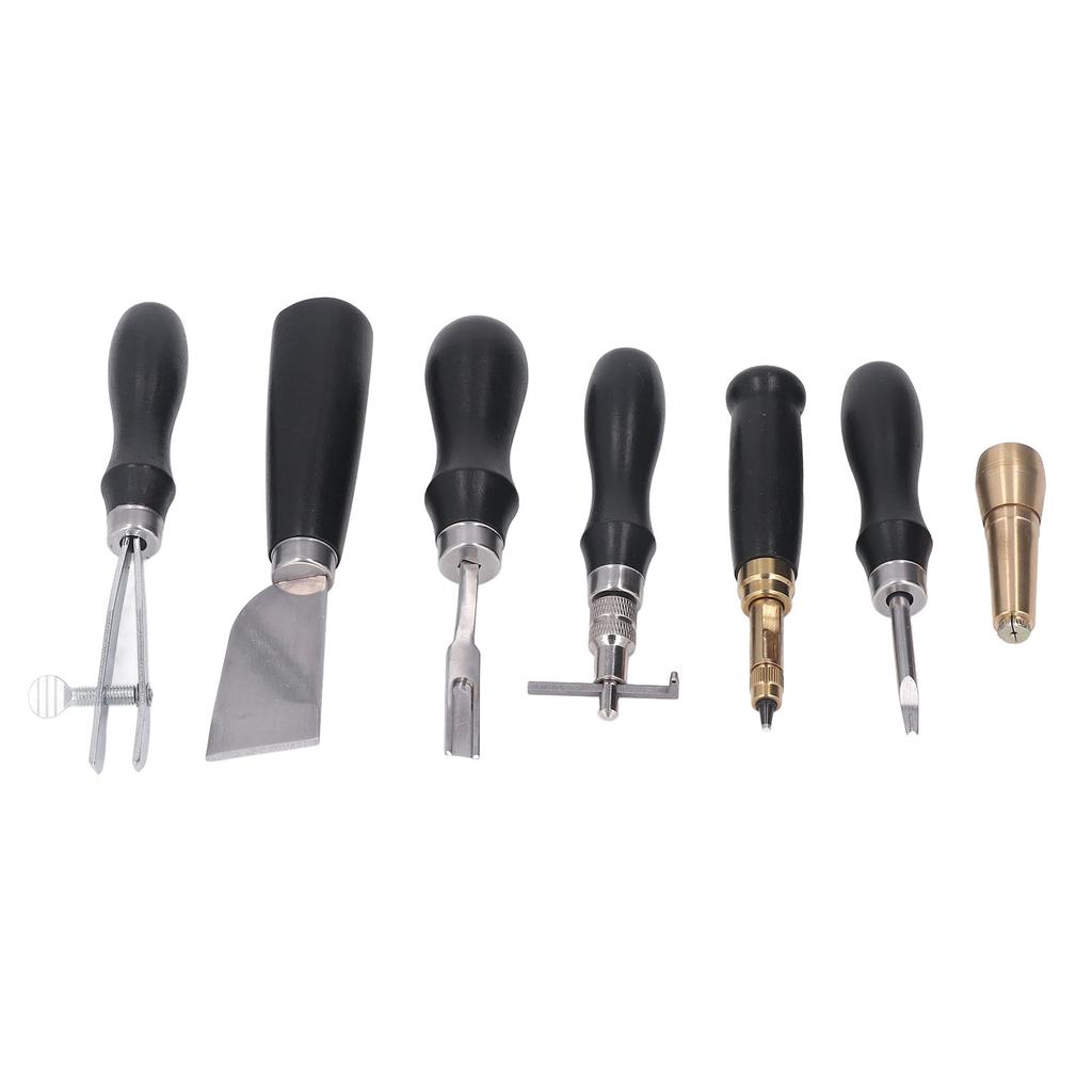 Leather Tools Leather Knife Awl Hole Punch Needle Storage Box Leather Working Tools for DIY Handbag Wallet Belts