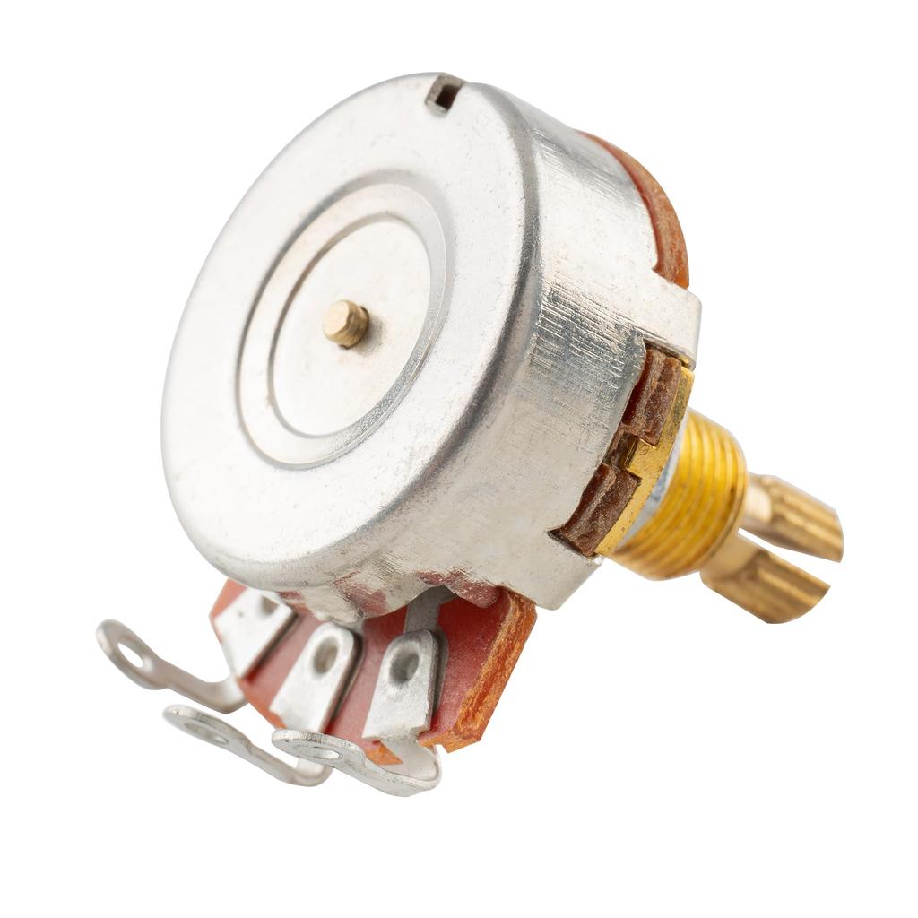 Musiclily Pro Guitar Pot Millimeter Standard 1 Meg A Curve Brass Thread for Electric of Guitar/Bass (Set 2)