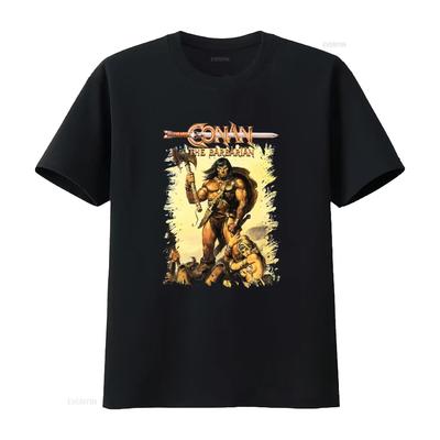 Tričko Conan Barbar Conan Pánské Všechny velikosti XS až 5XL Vintage Vyprané Značkové oblečení Pružné Prodyšné Lehce grafické