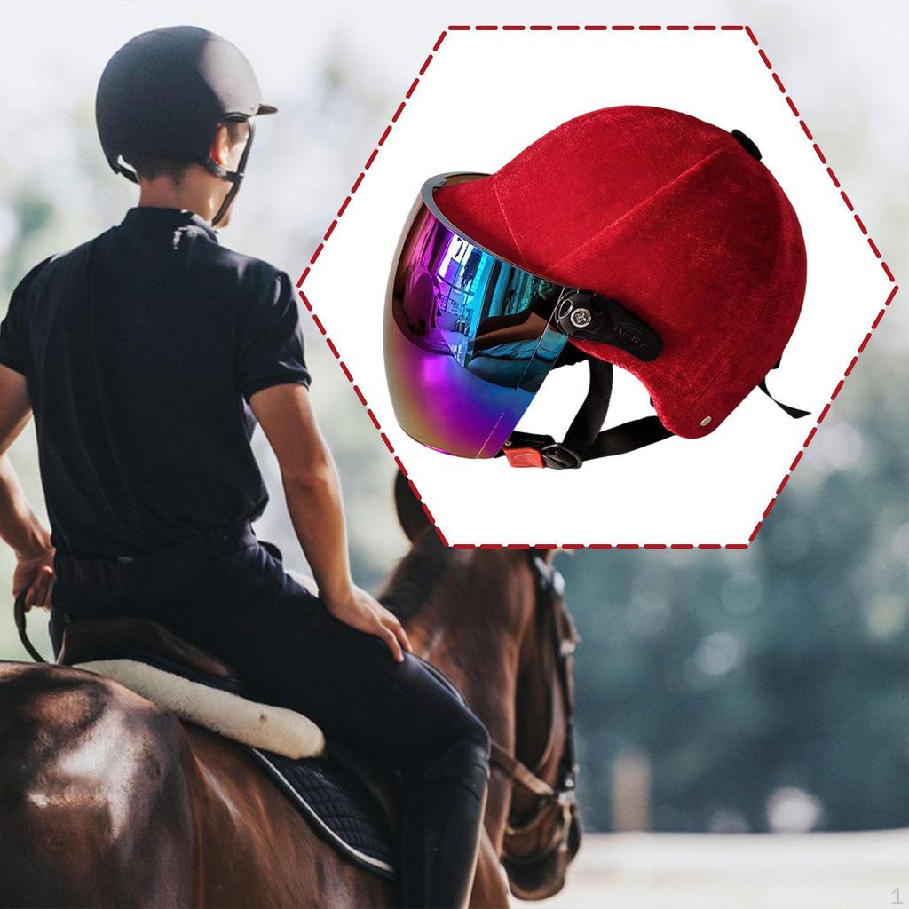 Horse Riding Helmet Equestrian Hat Adjustable Decorative for Men Women Equipment Outdoor Sports Easy