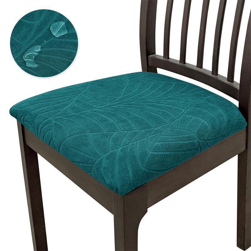 Leaf Jacquard Cloth Elastic Home Hotel Dining Chair Leisure Chair Strap Chair Seat Cover Seat Cover Seat Cover Seat Cover