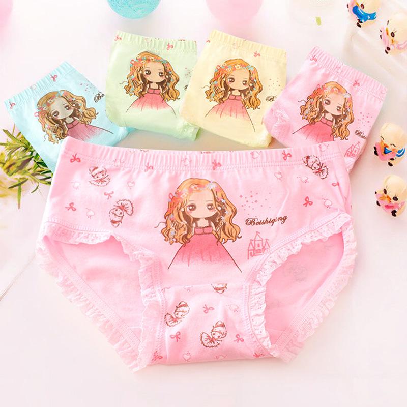 Hui Sha Cartoon Baumwoll-Mädchen-Dreiecksslips