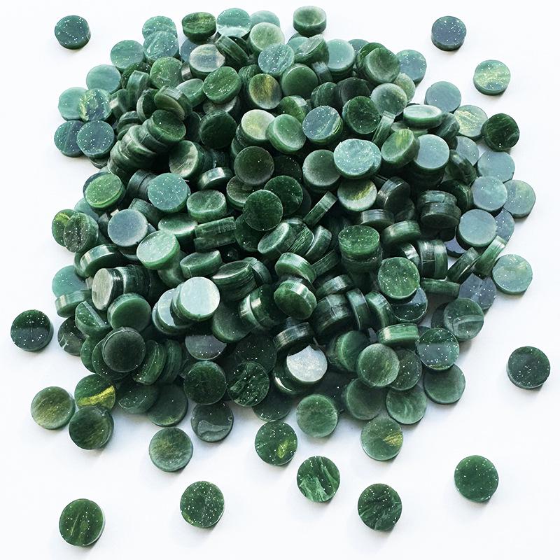 200g Bunte Runde Acryl-Mosaiksteine für DIY-Kunstprojekte