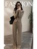 Korean Style Slimming Hoodie & Wide Leg Pants Sports Two-Piece Set for Women - 2026 Collection