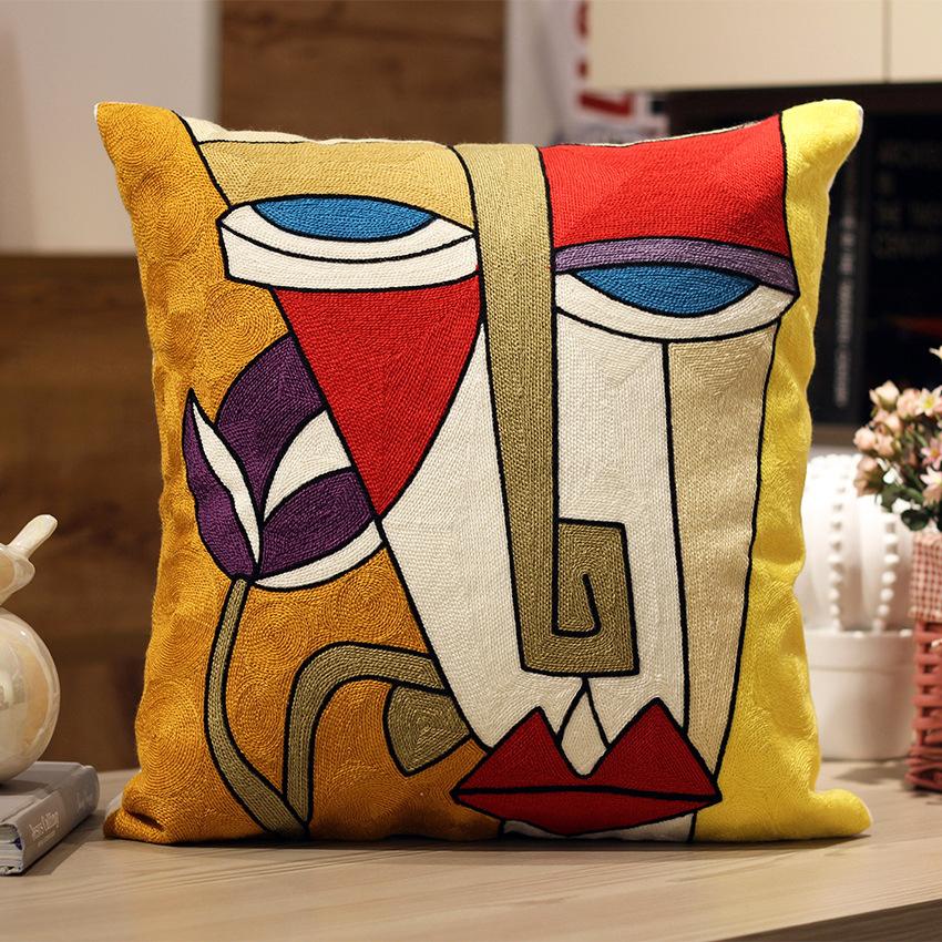 

Абстрактный Ван Гог Мяу Полная Вышивка Вышивка Пикассо Наволочка Прикроватная Автомобильная Подушка 45 * 45Cm (Pillowcase)