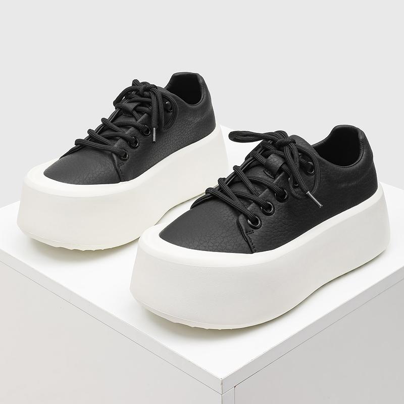 

Spring New Men Minimalist Style Black Upper and White Sole Height Shoes Classic High-quality N Slip Casual Board Shoes 46 чорний