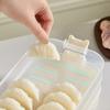 Plastic Dumpling Box Multi-Layer Transparent Food Egg Frozen Box Sealed Large Capacity Wonton Fresh-Keeping Organizer for Home