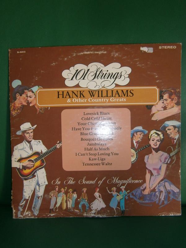 LP Record 101 STRINGS - Hank Williams & Other Country Great S5013 ALSHIRE 1972 US Country/Folk Used
