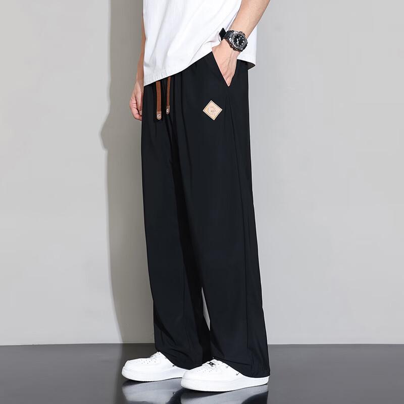 FARUISHI Men s Ice Silk Casual Pants 5XL