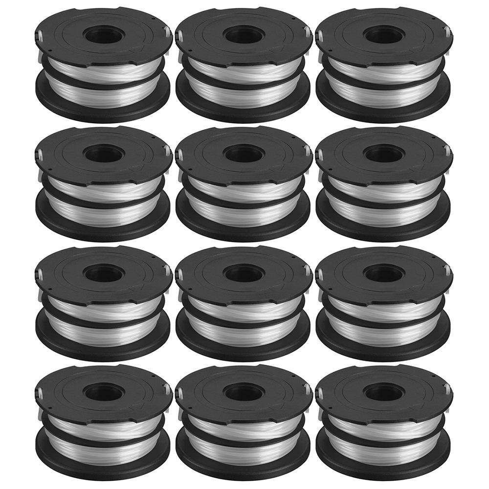 

12Pcs For Black & Decker GH750/GH710/GH700 Line Spools Lawn Mower Line Reels,DF-065-BKP A