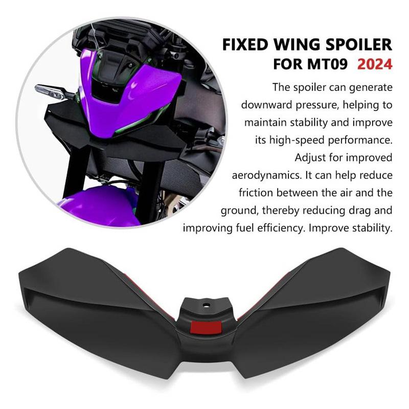 Mt 09 2024-hez Mt-09 Sp 2024 2025 Motorkerékpár Szárnyacska Aerodinamikai Szárny Készlet Spoiler Leszorító Erő Naked Első Spoiler