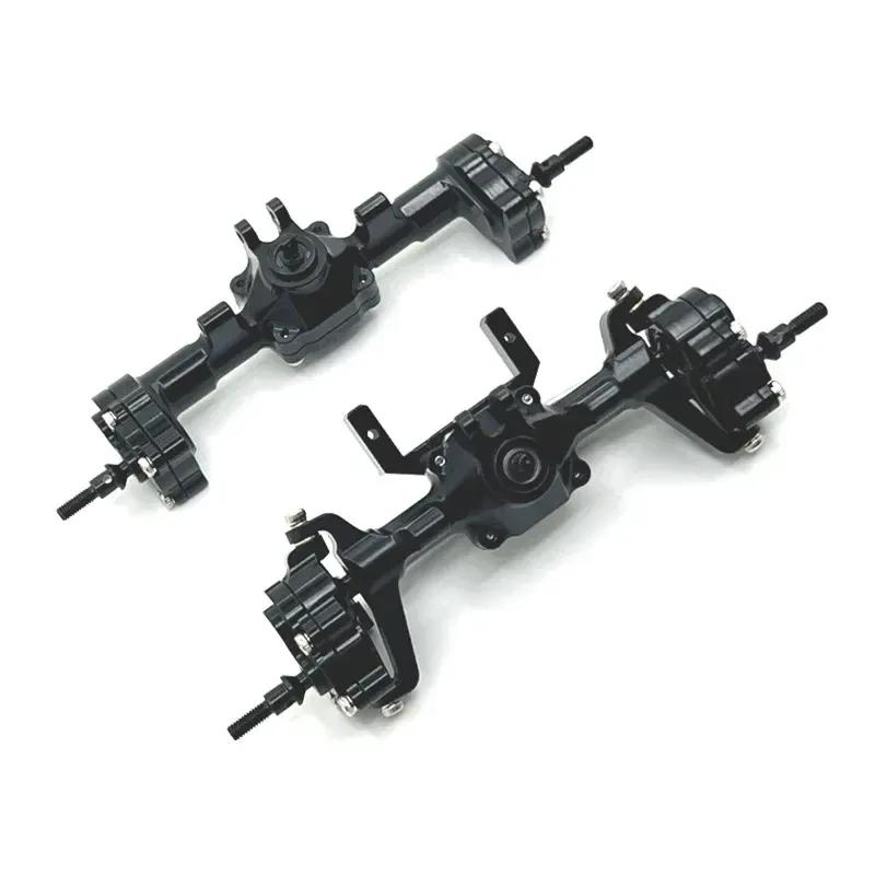 Upgrade Metal Front Rear Portal Bridge Axle Differential Assembly for FMS 1/24 FCX24 Xiaoqi Crusher Chevrolet K5 RC Car Parts