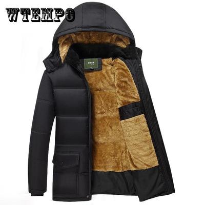 Veste polaire chaude coupe-vent épaisse pour homme, manteau parka, nouvelle collection automne, col en fourrure, chapeau détachable, vestes parka pour homme