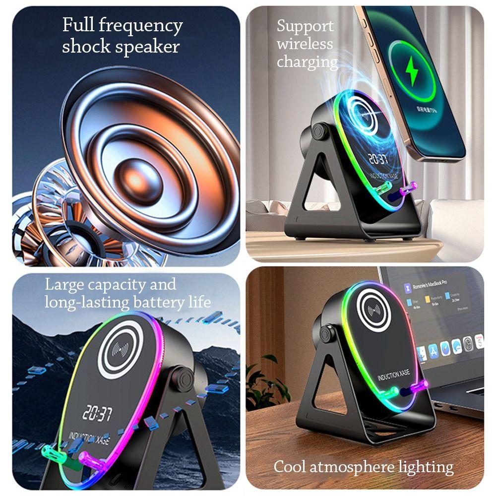 360° Rotate Wireless Bluetooth Speaker Stand 3 In 1 Phone Stand Smart Speaker Phone Bracket  Home