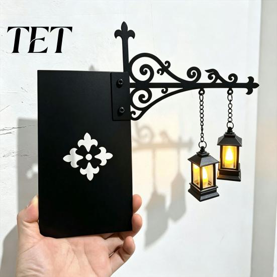 Gothic Room Accessories Ghost LED Bookshelf Lamp with Pumpkin Bat Hanging Charms, Halloween Easy Installation Shelf Bookend Night Light, Reading Nook