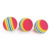 Kitten Ball Rainbow Colors Solid Bouncy No Odor Bite Resistant Indoor Activity Playing Toy EVA Foam Cat Toy Ball Pet Accessory