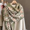 Winter Warm Cashmere Scarf for Women Luxury Pashmina Blanket Thick Shawl Wrap Neckerchief Fashion Bufanda Echarpe Poncho
