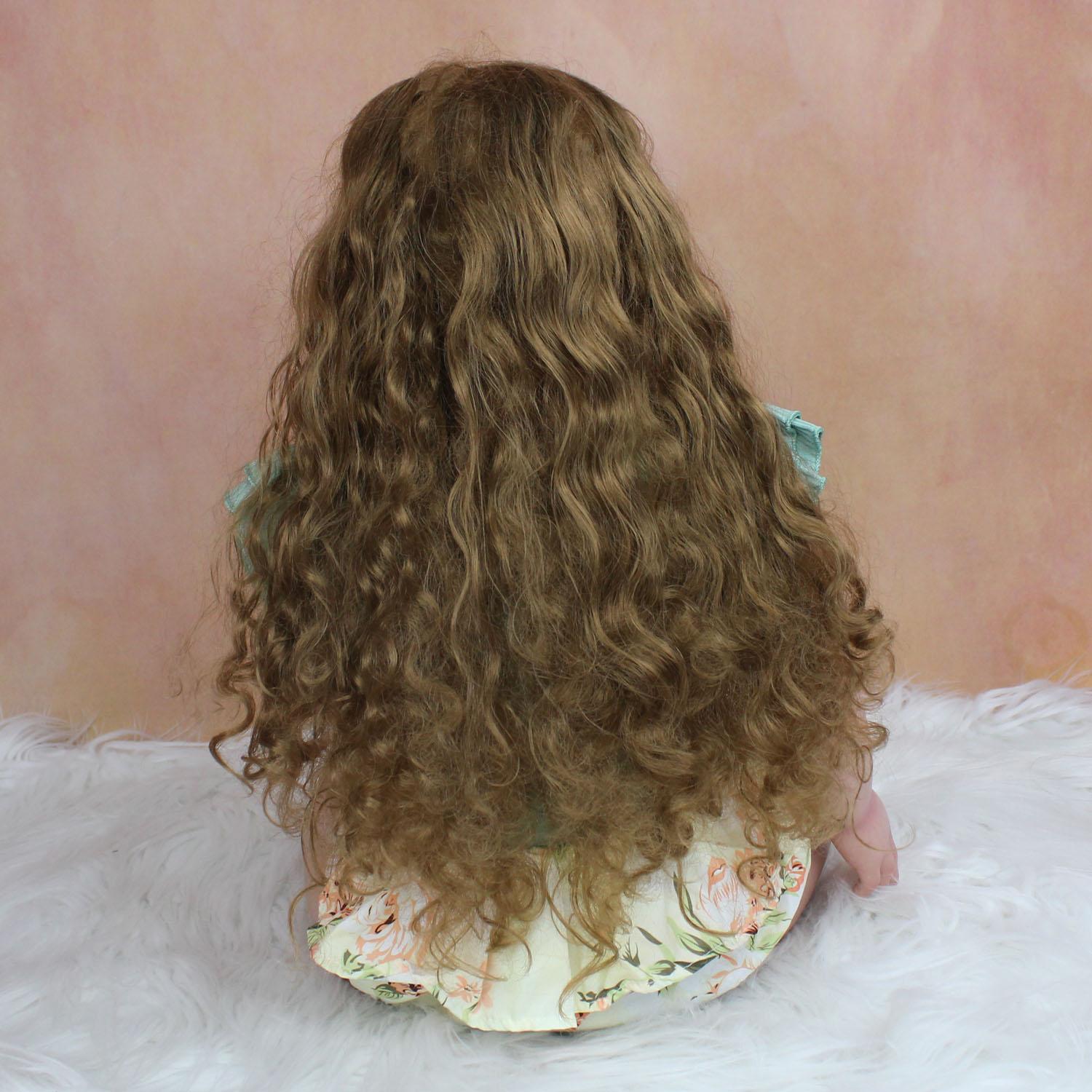 BZDOLL 70 см 3D краска кожа мягкая силиконовая кукла реборн для маленьких девочек игрушка — фото 5