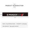 Car front windshield sticker suitable for Peugeot 206 207 307 408 4008 308 3008 Rifter 5008 508 2008 208 IA RCZ 407Auto Parts Tools
