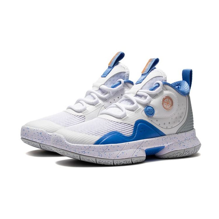 Li-Ning Cloud Lightweight Rebound Low-Top Basketball Shoes Kids sneakers Standard-White YKBS040-9