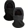 Thick Polar Fleece Balaclava Hat Windproof Thermal Integrated Neck Gaiter