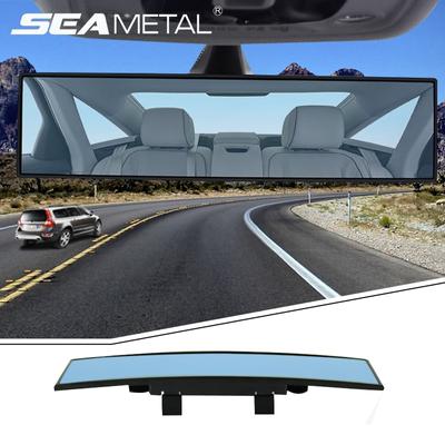 Autospiegel Binnenspiegels Universele auto-achteruitkijkspiegel Anti-glare Groothoek oppervlak Blauwe spiegel Auto-accessoires