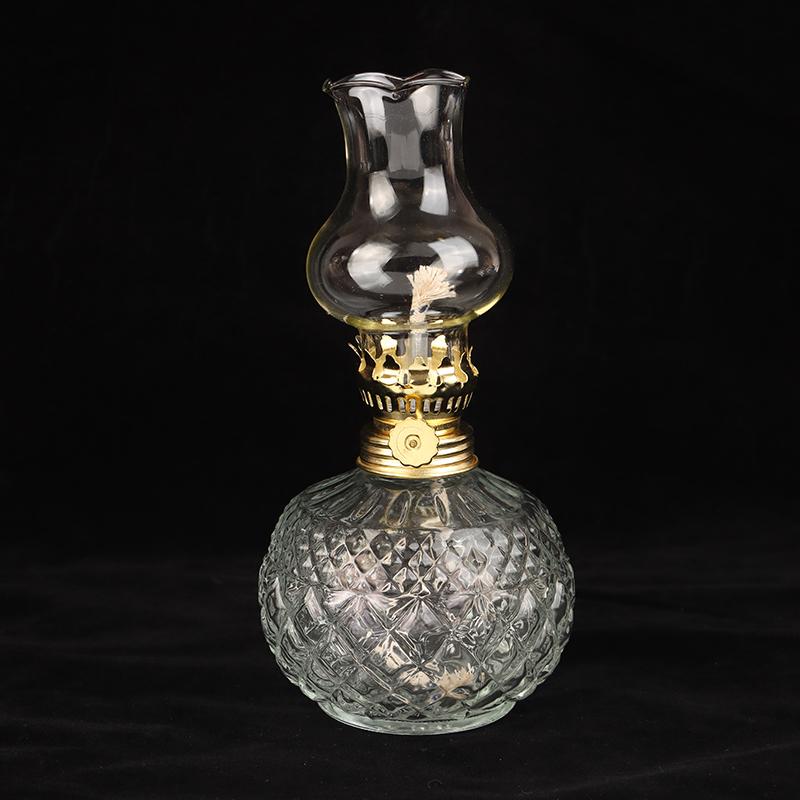 Retro Style Glass Oil Lamp Vintage Kerosene Lamp Antique Oil Lamps For Indoor Use Lamplight Tabletop Emergency Lighting Tool
