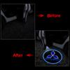 2Pcs LED Car Door Emblem Light Welcome Lamp Wireless Laser For Outlander Lancer 10 9 ASX RALLIART Eclipse L200 Pajer