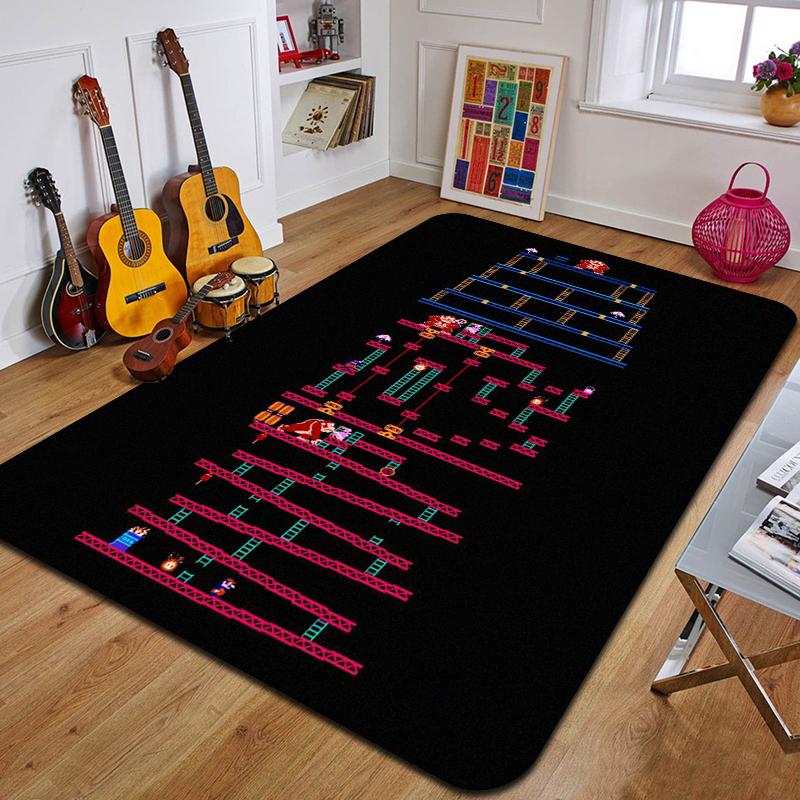 C-Creative Switch Game Carpet Fashion Yoga Mat Bedroom Decoration Carpet Living Room Bathroom Decoration Floor Mat Birthday Gift