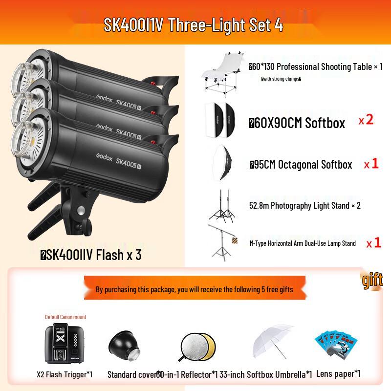 Godox SK400II-V Studio Flash Photography Kit
