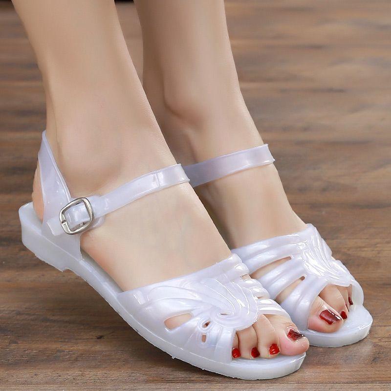 Women's Sandals Are Anti Slip Wear-resistant Lightweight Plastic Retro Office Sandals for Women