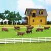 1:87 Scale Cow Models, 36-Piece Set, for Architectural Use in Farms, Ranches, and Cow Farms, Micro Landscapes, and Decorative Layouts, Dioramas, Educa