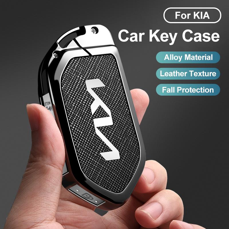 Zinc Alloy Car Remote Car Key Case Cover for Kia KN EV9 Picanto GT Line Carnival Seltos Sorento Morning K5 KA4 EV3 2024Accessory