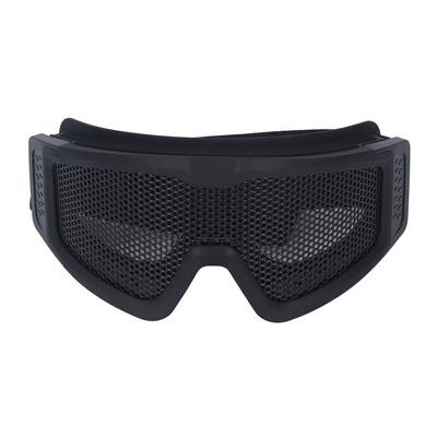 Safety Goggles Breathable Shock Resistant Iron Mesh Patterned Wind Sand Proof for Military CS